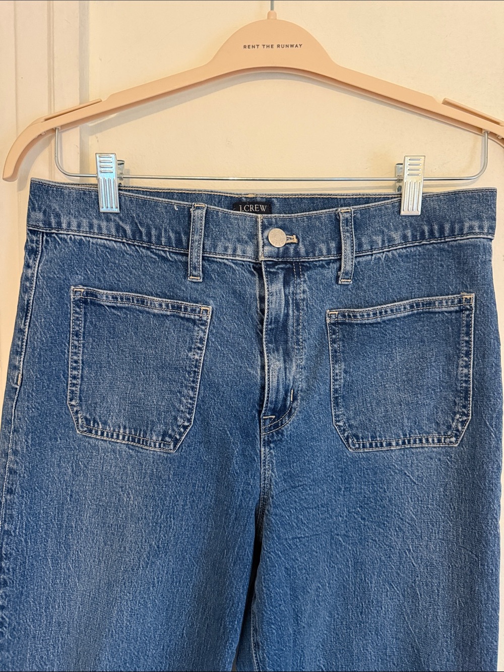J. Crew Classic Wide-Leg Women's Jeans in Blue - Picture 2 of 4